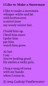 The Poem Farm I Like To Make A Snowman Poetry For Kids Poems About School Science Poems