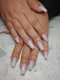 A lot of people like using polish to create the milky white look, but i prefer acrylic. Ombre Milky Nails Nails Ombre White Acrylic Nails Pearl Nails Nails