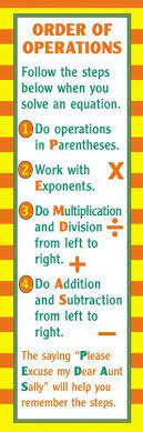 Pre Algebra Bookmark Main Photo Cover Pre Algebra Order Of Operations Math