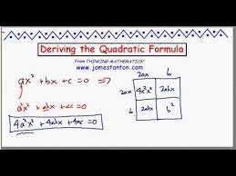 Deriving The Quadratic Formula Tanton Mathematics Math Mathematics Algebra Completing The Square