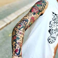 Pin By Lindsay Valentine On Sleeve In 2021 Traditional Tattoo Sleeve Old School Tattoo Sleeve Tattoos