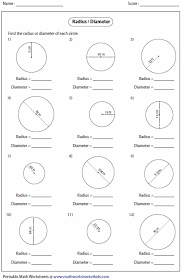 Radius And Diameter Teaching Learning Material Circle Math Mathematics Worksheets