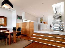 Living Room With Two Level Floor Design Living Room With Two Level Floor Design Dining Room Interiors Home Interior Design Interior Room Decoration