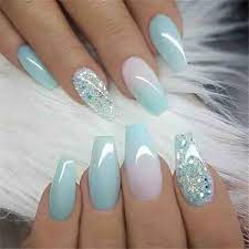 The nails are easy to short coffin nail tips clear japanese style lovely straight nail art. 39 Gorgeous Short Coffin Nail Designs Buzz Hippy
