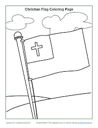 You can print this rosary coloring page here. Christian Flag Coloring Page Sunday School Activities For Kids