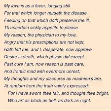One Of My Absolute Favorites Of Shakespeare S Sonnets Sonnet Cxlvii 147 Shakespeare Sonnets Sonnets Cool Words