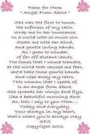 Poem For Mom Angel From Above Poem For My Mom Mom Poems I Miss My Mom