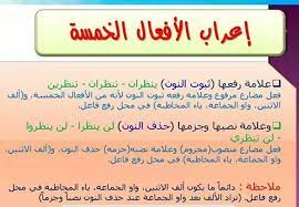 اعراب الافعال الخمسة Arabic Language Learning Arabic Teach Arabic