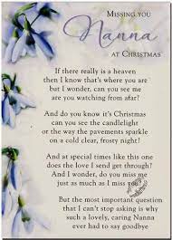 Missing Nana At Christmas Time Christmas In Heaven Birthday In Heaven Nana Quotes