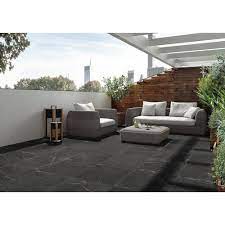 Genus Black Hammered Porcelain Tile Stone Look Tile Porcelain Tile Outdoor Furniture Sets