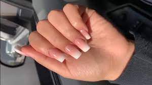 We have found 63 pretty short acrylic nails to inspire your next manicure. Short Square Pink And White Ombre Acrylic Nails Youtube
