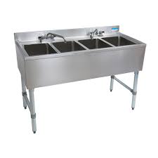 bkubs 448s underbar 4 compartment sink