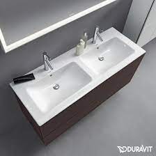 starck double vanity washbasin white
