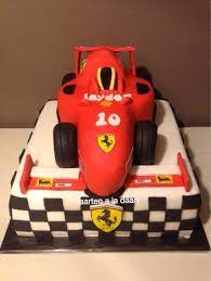 Race Auto Ferrari Taart Race Car Cake Ferrari Gateau Anniversaire Anniversaire Gateau