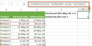 The Countif Formula To Count Dates With Multiple Conditions Excel Multiple Dating