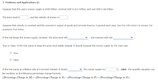 Solved 1 Problems And Applications Q1 Suppose That This Chegg Com