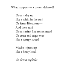 Harlem By Langston Hughes Poem Poetry Real Quotes The Caged Bird Sings Spoken Word