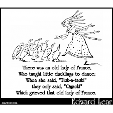 There Was An Old Lady Of France Edward Lear Two Hundred Years Of Nonsense Edward Lear Edward Lear Poems Writing A Book