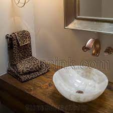 white onyx vessel sink project 001a