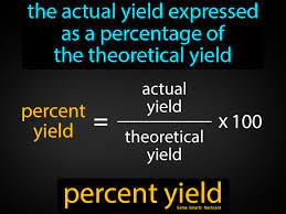 Percent Yield Science Flashcards Teaching Chemistry Science Facts