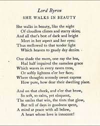 Literary Device Analysis Of She Walks In Beauty By Lord Byron Words Poetry Quotes Beautiful Poetry