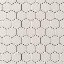 Metro Gray Matte Hexagon Porcelain Mosaic Floor Decor Porcelain Mosaic Flooring Floor Decor