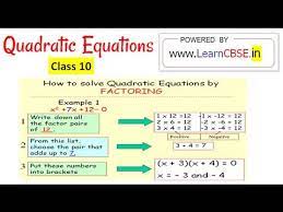 Solve Quadratic Equations By Factoring Examples Quadratics Quadratic Equation Solving Quadratic Equations
