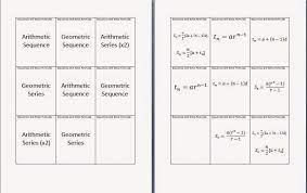 Ins Pi Re Math Mcr3u Sequences And Series Flashcards Sequence And Series Flashcards Geometric Sequences