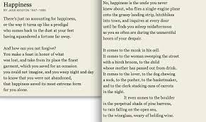 Happiness Poem Of The Day The Poetry Foundation Poetry Foundation Poem A Day Poetry
