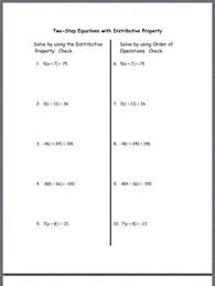 Solve Two Step Equations With Distributive Property Literal Equations Algebra Equations Worksheets Solving Linear Equations