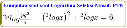 2log 2log (2x+1 + 3) = 1 + 2log x adalah. Kumpulan Soal Soal Logaritma Seleksi Masuk Ptn Konsep Matematika Koma