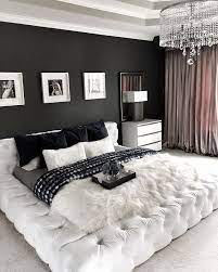 Gorgeous Glam Black And White Luxury Bedroom Decor With Restoration Hardware Soho Bed Luxury Bedroom Decor Glamourous Bedroom Luxurious Bedrooms