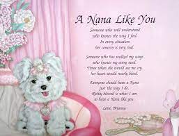 Personalized Nana Poem Birthday Or Christmas Gift Idea Nana Poems Christmas Card Verses Daughter Poems