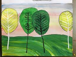 Theme Variety Elements Of Art Technique Poster Paints Title Spring Swag By Ananya Elements Of Art Art Techniques Art Classes