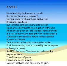 Smile Inspirational Poem Short Inspirational Poems Inspirational Poems Uplifting Poems