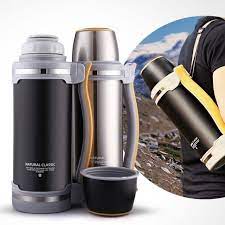 2l Stainless Steel Thermo Cup Coffee Travel Mug Tea Travel Bottles Stainless Steel Vacuum Thermal Insulated V Camping Bottle Vacuum Flask Flask Stainless Steel