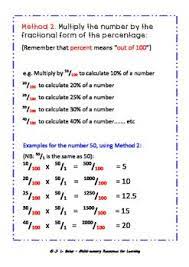 How To Calculate Percentages Two Reliable Methods By Multi Sensory Resources For Learning Teachers Pay Teachers Percentages Math Math Methods Math Formulas