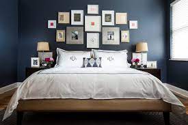 Navy Dark Blue Bedroom Design Ideas Pictures Dark Blue Bedrooms Blue Bedroom Decor Blue Bedroom Walls