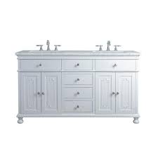 60 inch white double sink bathroom vanity