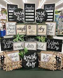 Hobby Lobby Merchandising Table Displays Work Hobby Lobby Decor Farmhouse Decor Living Room Laundry Decor