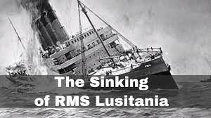 7th may 1915: rms lusitania sunk by the