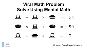 Viral Problem Solve Using Only Mental Math Math Problem Solving Mental Math Problem Solving