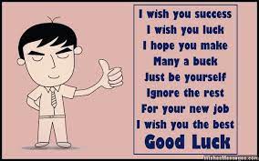 Good Luck Poems For New Job New Job Poems Job Quotes Funny Good Luck Quotes Job Quotes