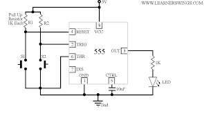 Beautiful Animated Demonstration Of Bistable Operation Of 555 Timer Http Www Learnerswings Com 2014 08 Beautiful Animated De Circuit Diagram Timer Animation