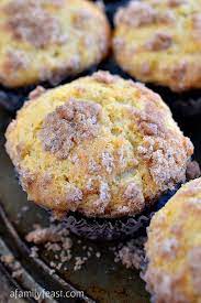 Sour Cream Coffee Cake Muffins A Family Feast Sour Cream Coffee Cake Muffins Coffee Cake Muffins Sour Cream Coffee Cake