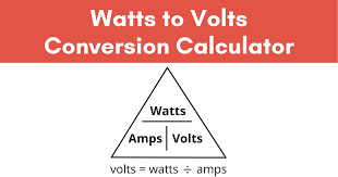 Watts To Volts Electrical Conversion Calculator Inch Calculator
