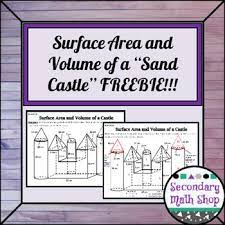 Surface Area Amp Amp Volume Surface Area Amp Amp Volume Unit 11 Surface Area And Volume Of A Castle Freebie Th Secondary Math Middle School Math Math