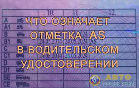 Chto Oznachaet Otmetka As V Voditelskom Udostoverenii I Kak Rasshifrovyvaetsya