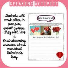 Valentine S Day Esl Reading And Writing Activities For Teens Valentine Lessons Activities For Teens Writing Activities