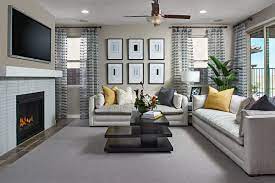 Is A Cozy Fireplace On Your List Of Must Haves Augusta Model Home Great Room Marana Az Richmond American Richmond American Homes Home Dream House Plans